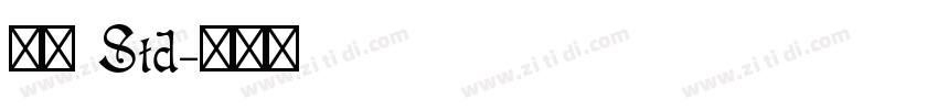 毛筆 Std字体转换